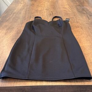 torrid Black Midi Dress with Sweetheart Neckline